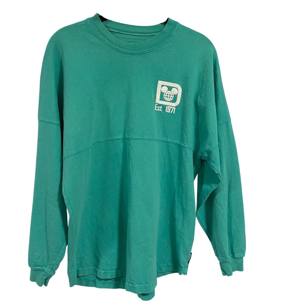 Walt Disney World Teal Green White Spirit Jersey‎ Size XS